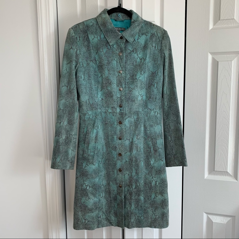 Vintage snakeskin coat dress